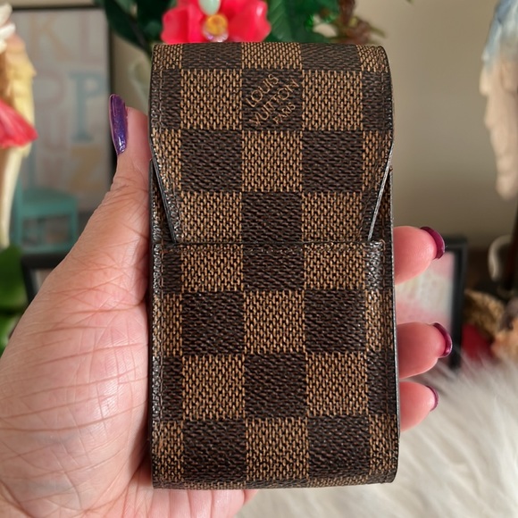 Louis Vuitton Damier Ebene Cigarette Case or lipstick case. Date Code CT0093 - Picture 4 of 15